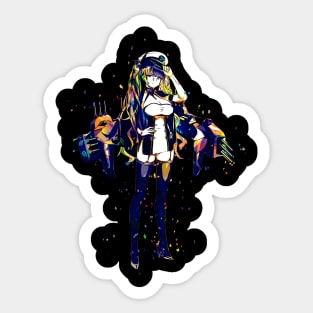 Honolulu Azur Lane Pop Art Sticker